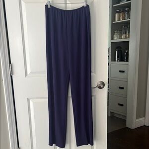 Rabbit Purple Straight Leg flowy Pants with Elastic Waistband size 14